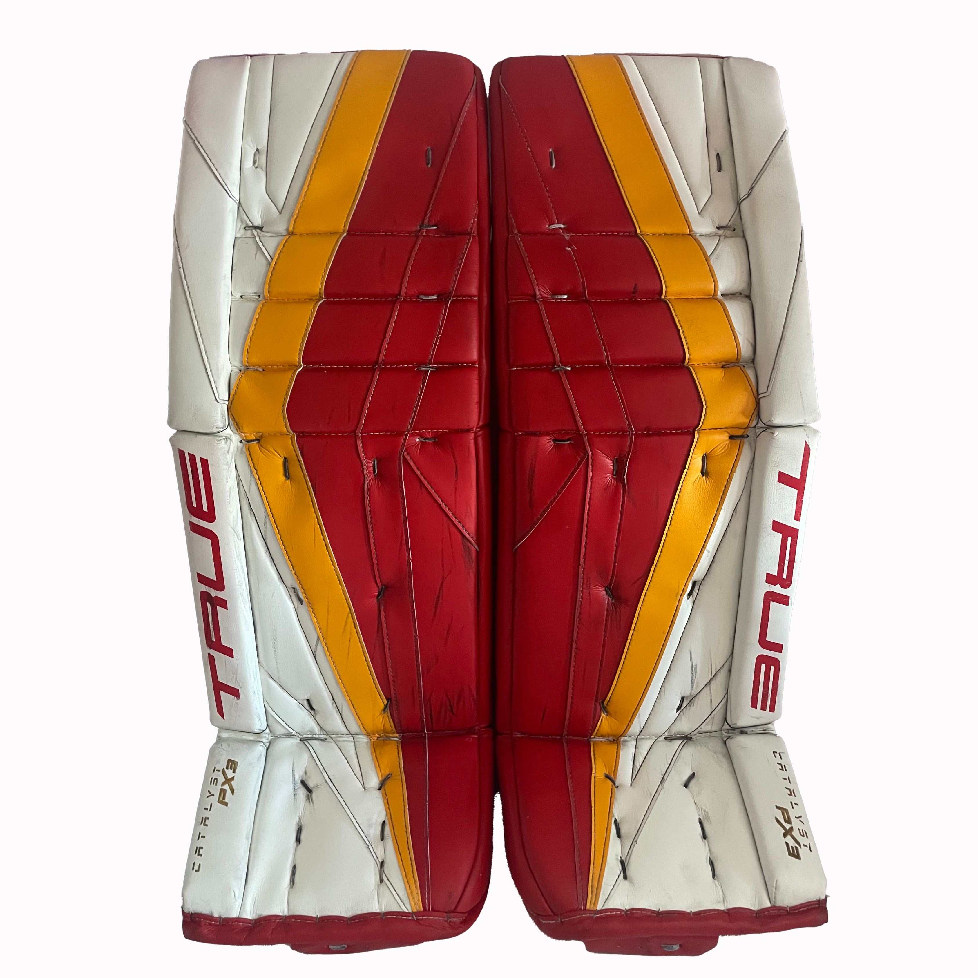 True Catalyst PX3 - Ensemble de gardien de but Pro Stock d'occasion (rouge/jaune/blanc)